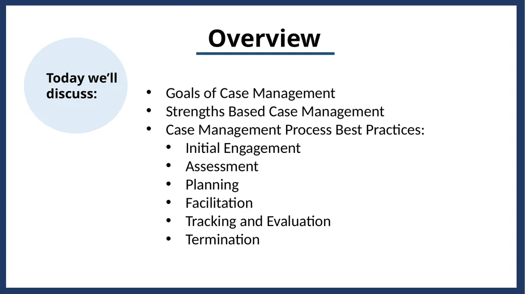 Essential Steps of the Case Management Process - slide 7 of 49