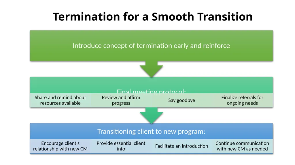 Essential Steps of the Case Management Process - slide 44 of 49