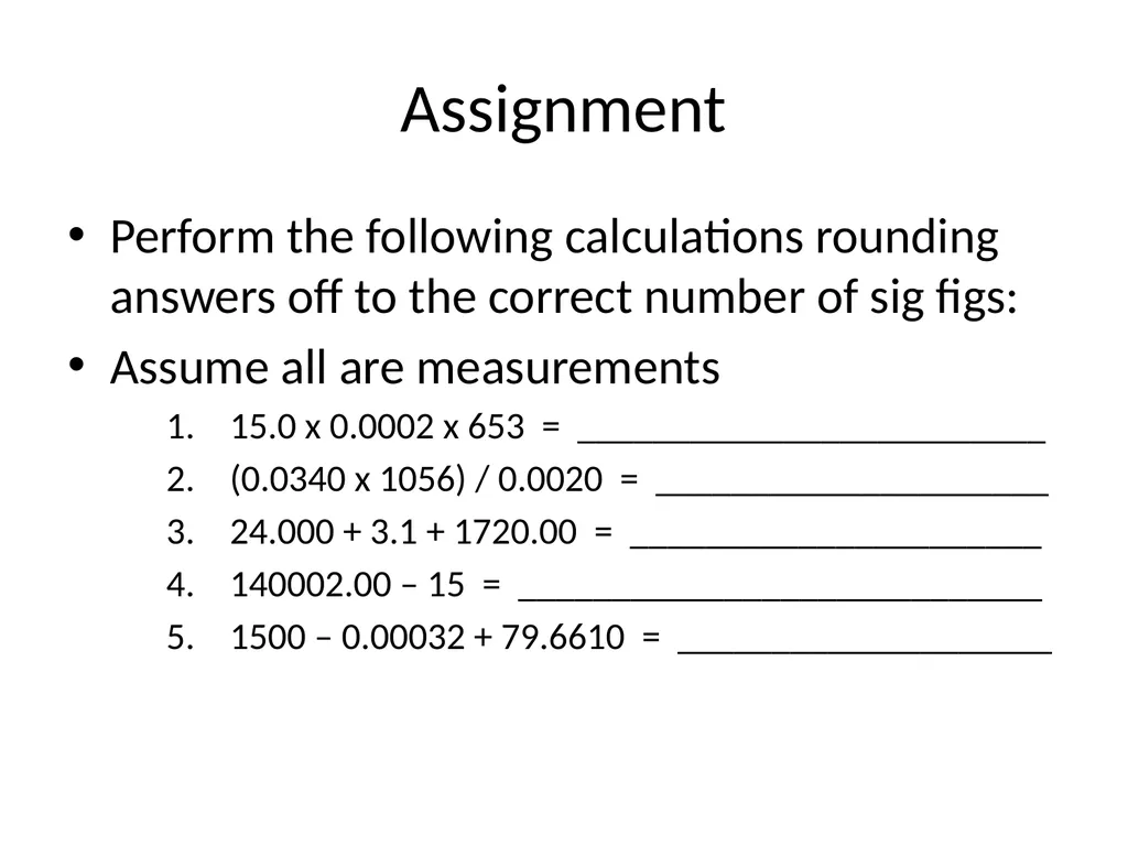 Significant Figures/Digits Significant Figures - slide 16 of 16