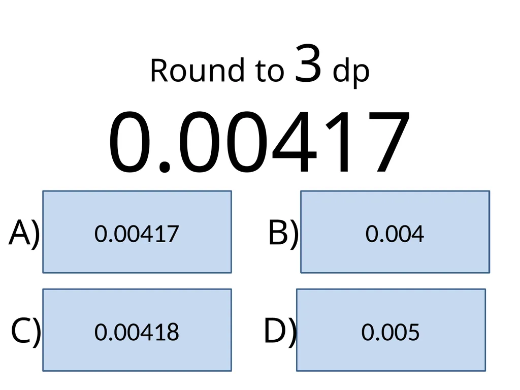 Significant Figures Rounding to Decimal Places 10 - slide 10 of 35