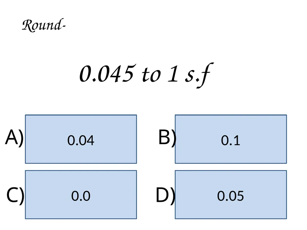 Significant Figures Rounding to Decimal Places 10 - slide 22 of 35