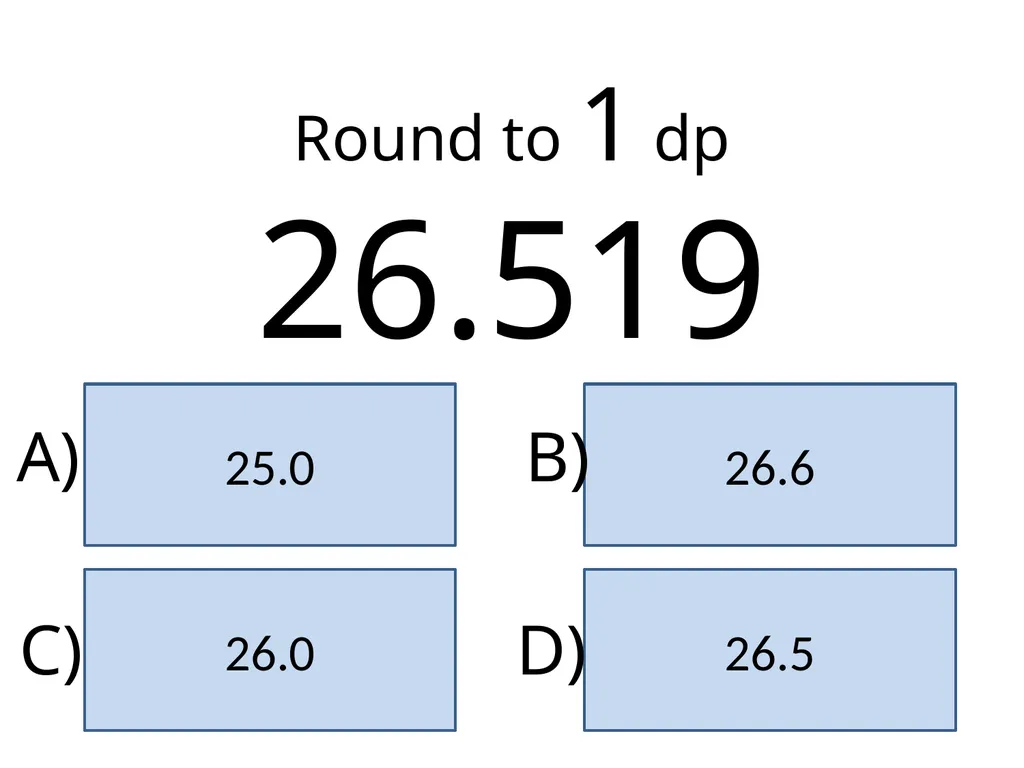 Significant Figures Rounding to Decimal Places 10 - slide 7 of 35