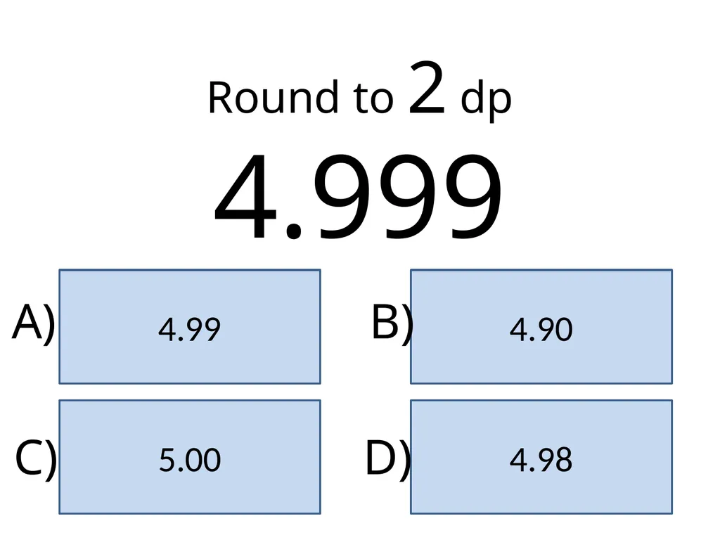 Significant Figures Rounding to Decimal Places 10 - slide 11 of 35