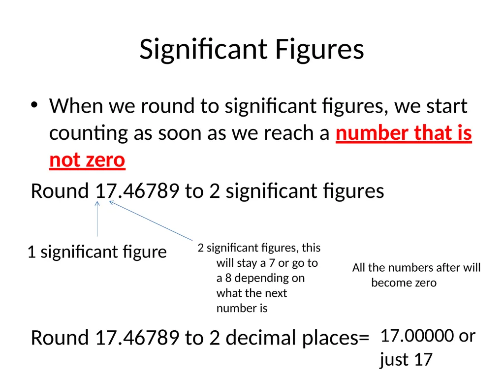 Significant Figures Rounding to Decimal Places 10 - slide 14 of 35