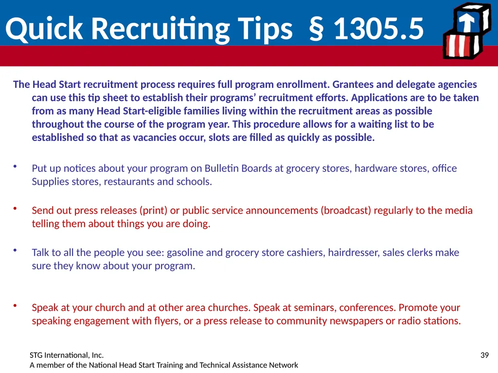 EE E-Eligibility R-Recruitment S-Selection - slide 39 of 59