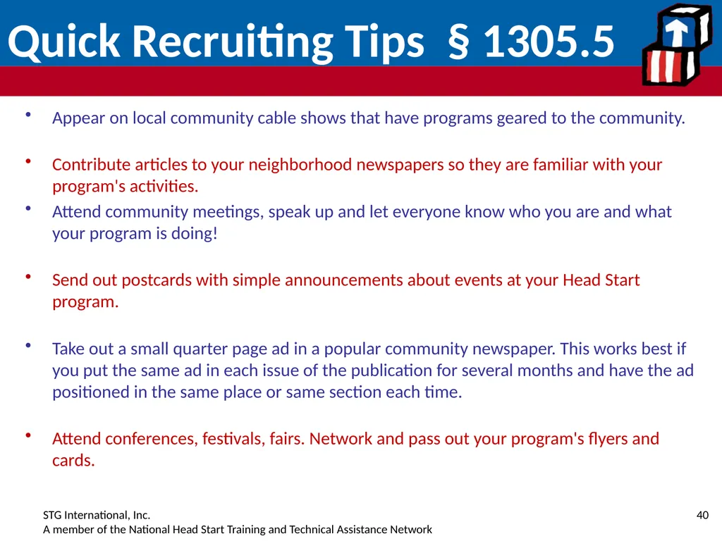 EE E-Eligibility R-Recruitment S-Selection - slide 40 of 59