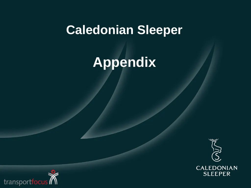 Caledonian Sleeper Quarterly Report Quarter 1, - slide 81 of 87