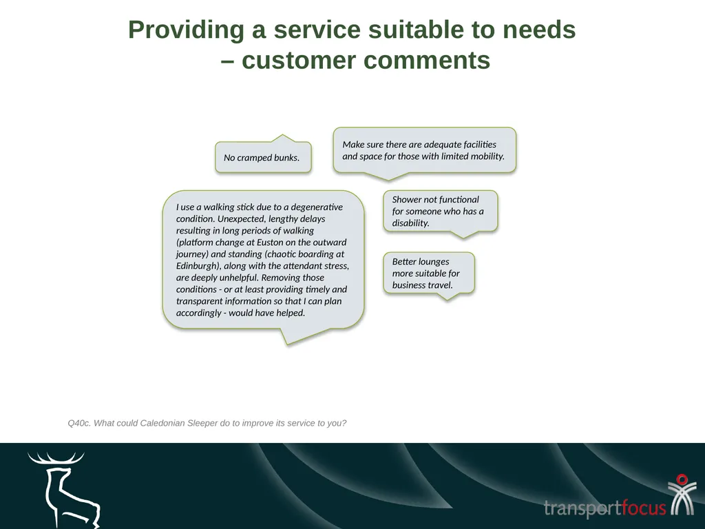 Caledonian Sleeper Quarterly Report Quarter 1, - slide 80 of 87
