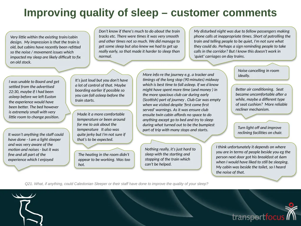 Caledonian Sleeper Quarterly Report Quarter 1, - slide 58 of 87