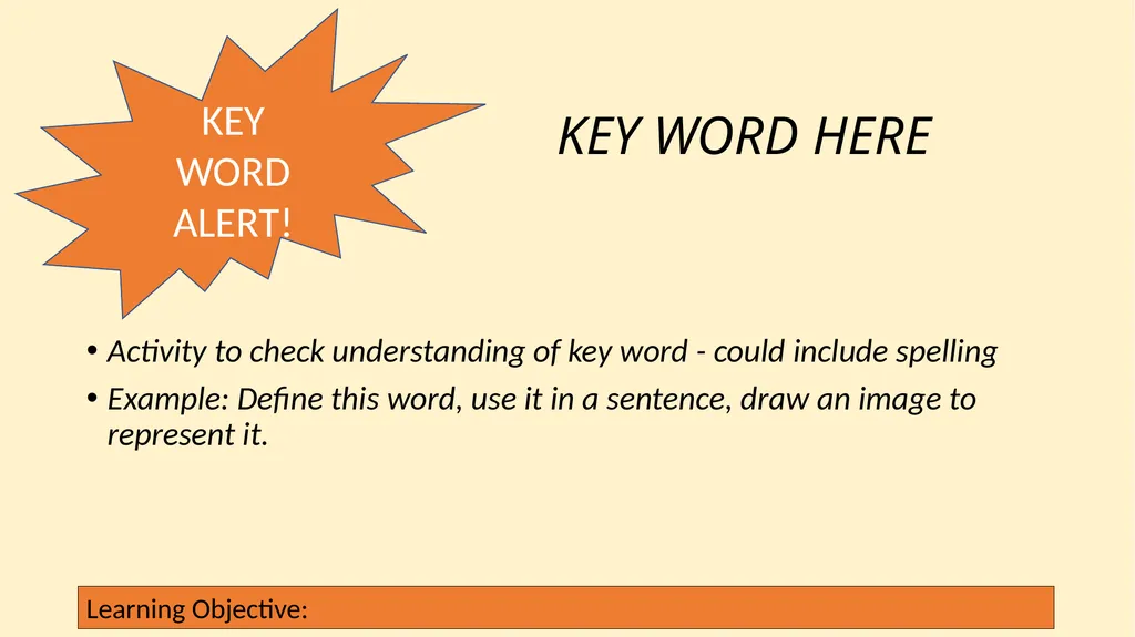 Title of lesson – question linked to LO Learning - slide 3 of 10