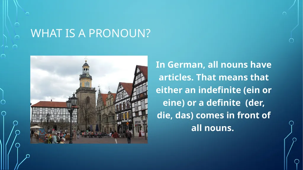 Der, die das pronouns Deutsch I kapitel 3-2 What - slide 3 of 12