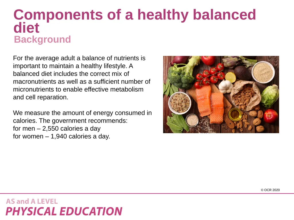 Component 1 - 1.2.a – Diet and nutrition and their - slide 3 of 37