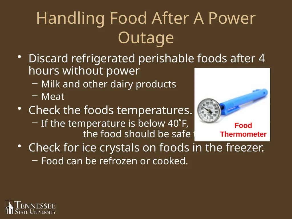 Preparing For And Keeping Food Safe During A Power - slide 8 of 12