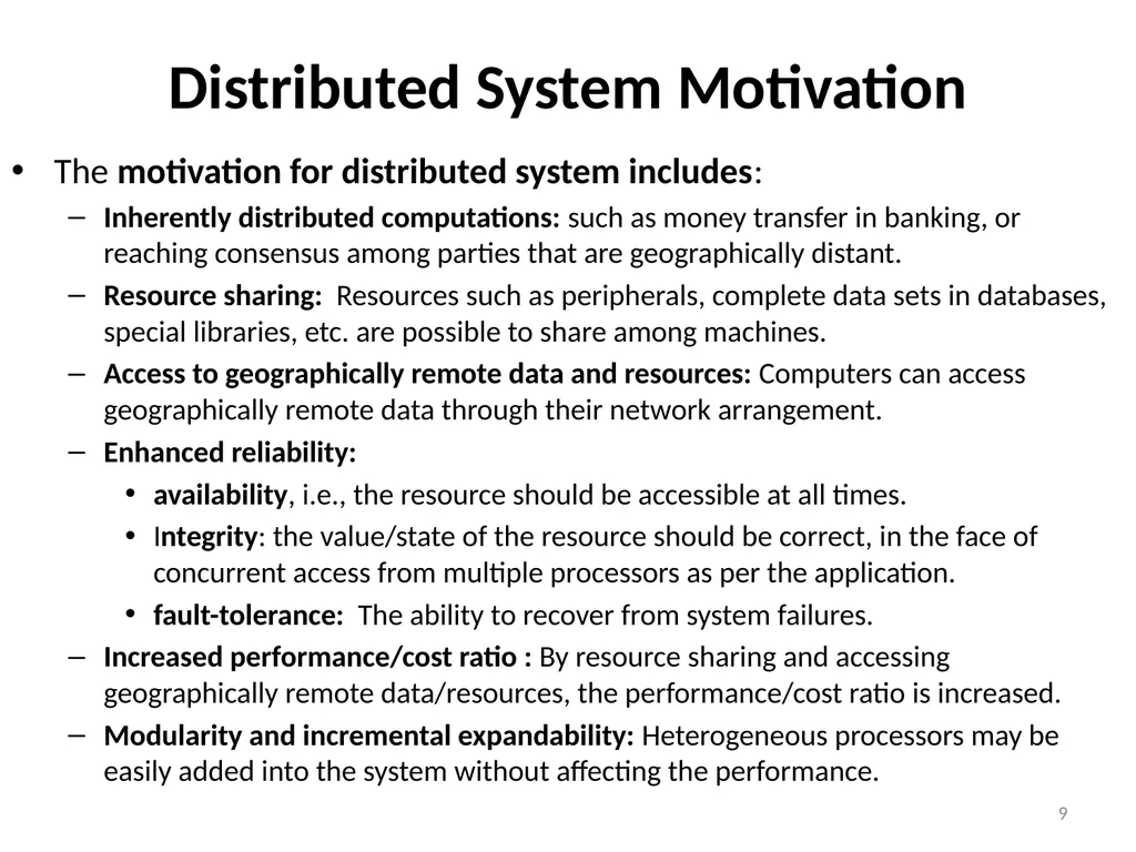 Distributed Computing Part 1 Resource: Distributed - slide 9 of 82