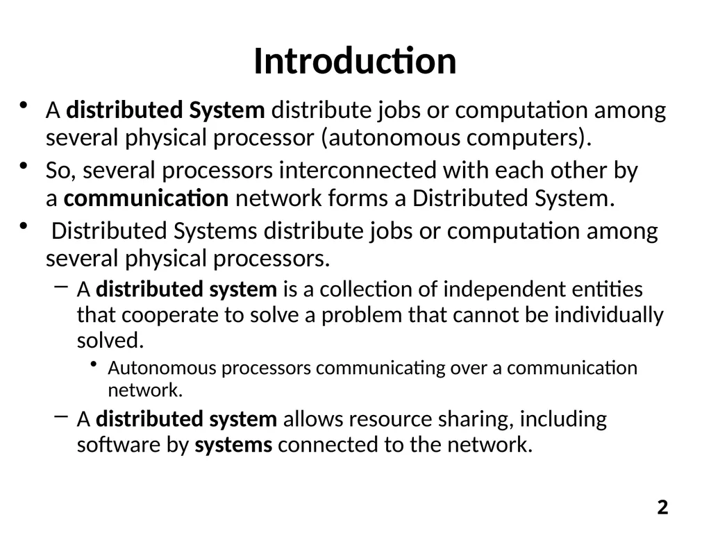 Distributed Computing Part 1 Resource: Distributed - slide 2 of 82