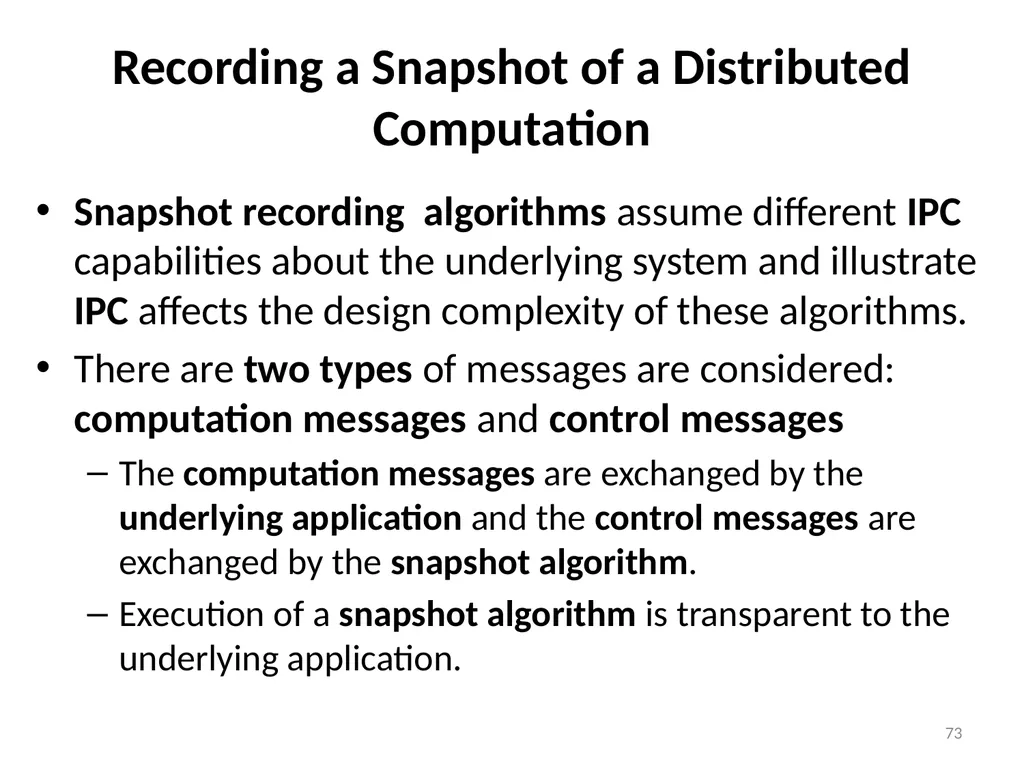 Distributed Computing Part 1 Resource: Distributed - slide 73 of 82
