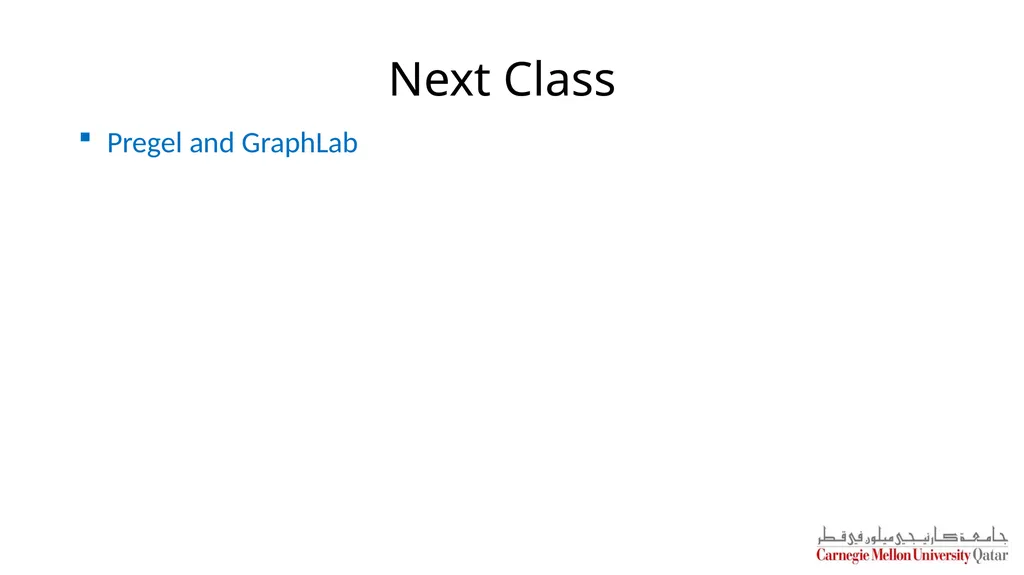 Distributed Systems CS 15-440 Hadoop Lecture 18, - slide 23 of 23