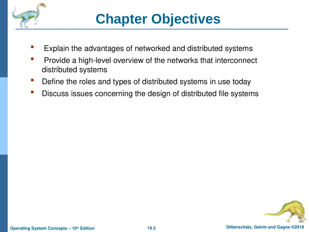 Chapter 19: Network and Distributed Systems - slide 3 of 56