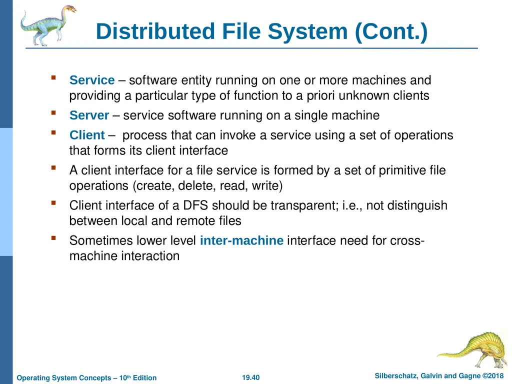 Chapter 19: Network and Distributed Systems - slide 40 of 56