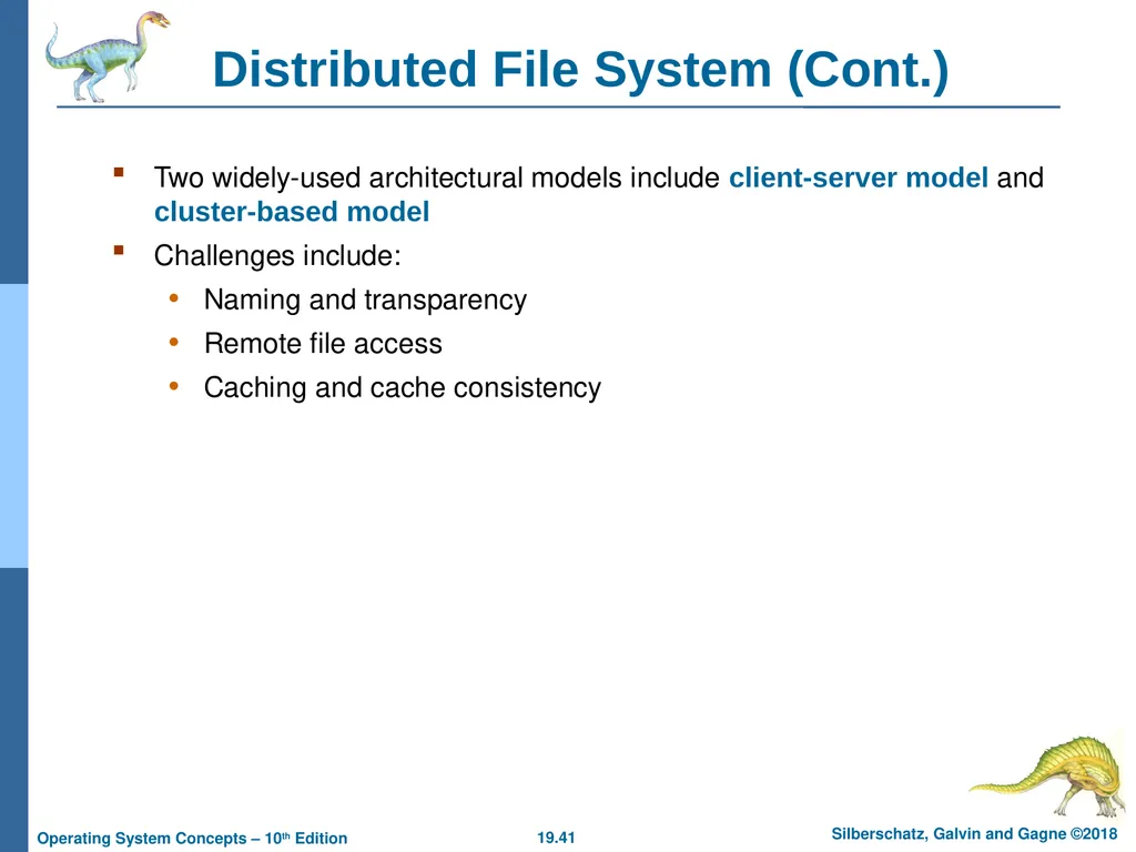 Chapter 19: Network and Distributed Systems - slide 41 of 56