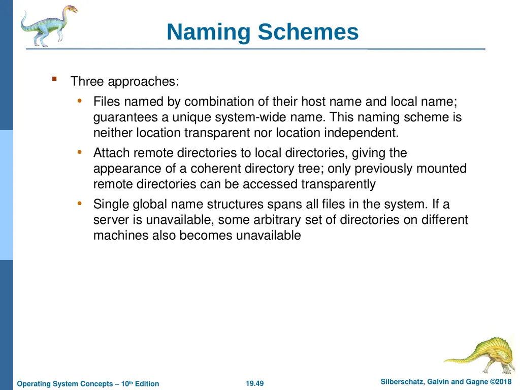 Chapter 19: Network and Distributed Systems - slide 49 of 56