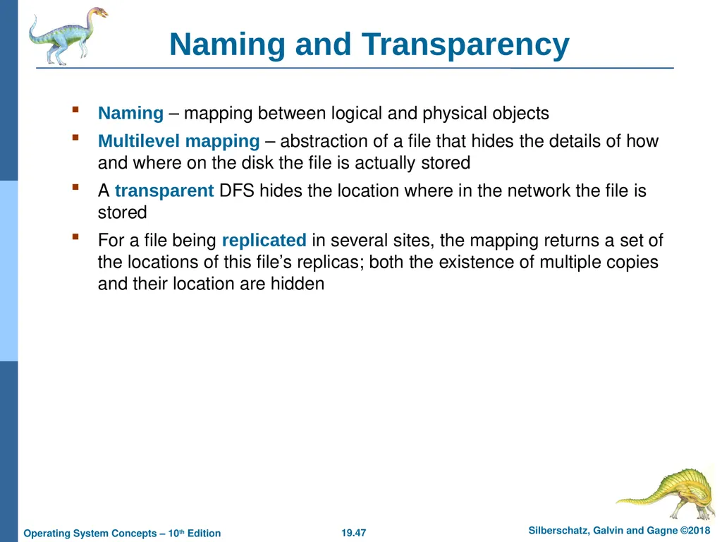 Chapter 19: Network and Distributed Systems - slide 47 of 56
