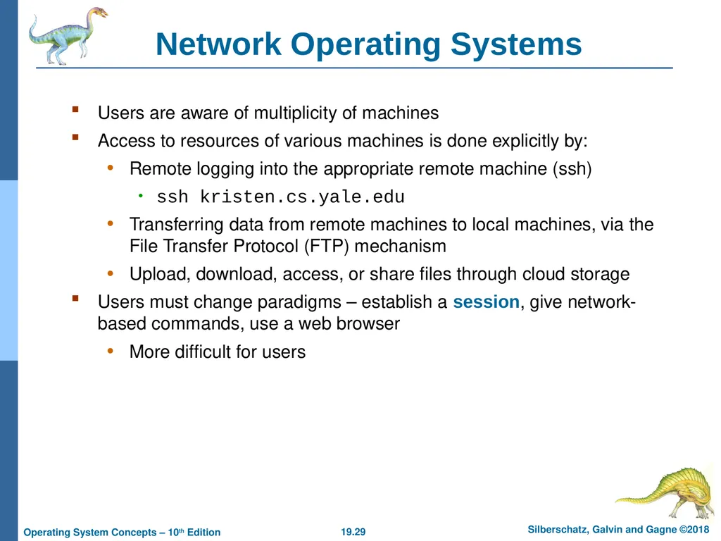 Chapter 19: Network and Distributed Systems - slide 29 of 56