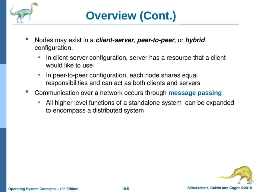 Chapter 19: Network and Distributed Systems - slide 5 of 56