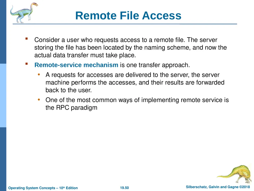 Chapter 19: Network and Distributed Systems - slide 50 of 56