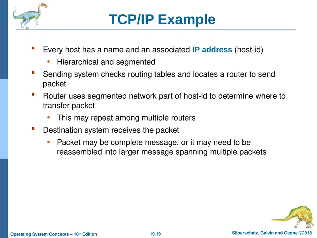Chapter 19: Network and Distributed Systems - slide 19 of 56