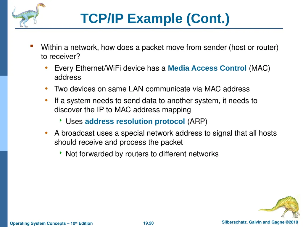 Chapter 19: Network and Distributed Systems - slide 20 of 56