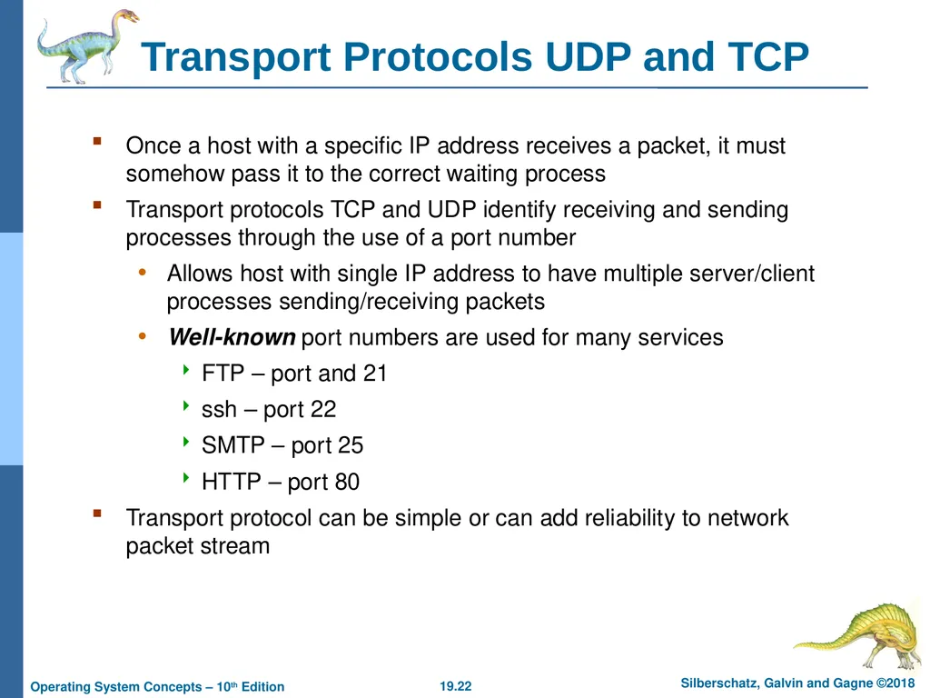 Chapter 19: Network and Distributed Systems - slide 22 of 56