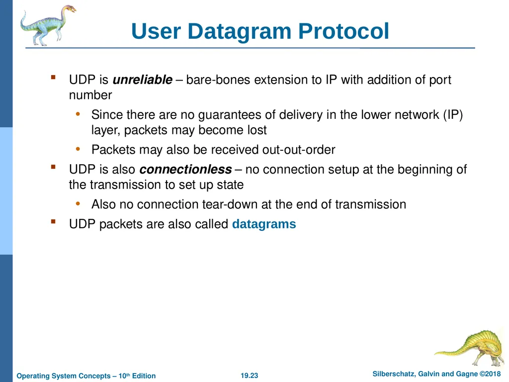 Chapter 19: Network and Distributed Systems - slide 23 of 56