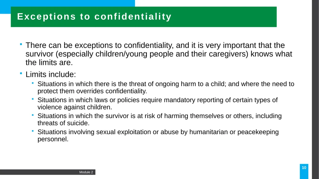 Caring for survivors: A principled approach 2 - slide 10 of 23