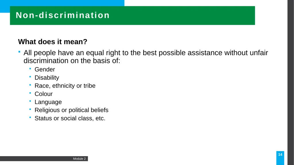 Caring for survivors: A principled approach 2 - slide 14 of 23