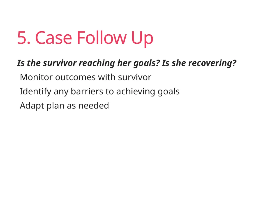Case Management Managing Gender-Based Violence - slide 13 of 73