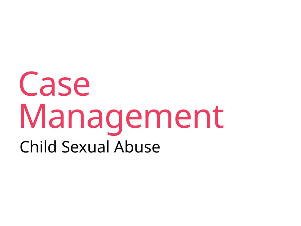 Case Management Managing Gender-Based Violence - slide 36 of 73