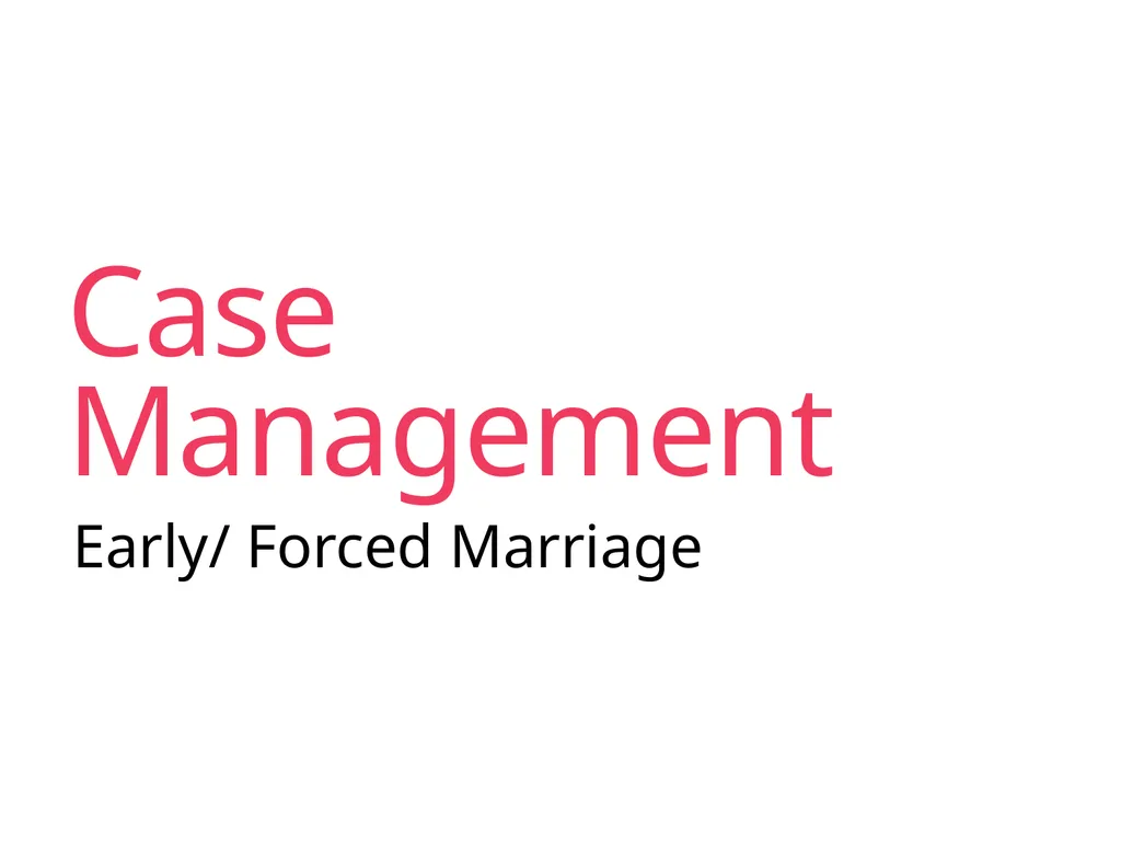 Case Management Managing Gender-Based Violence - slide 48 of 73