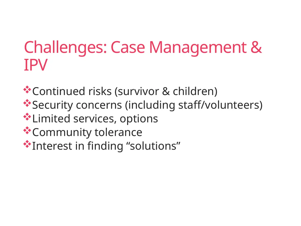 Case Management Managing Gender-Based Violence - slide 27 of 73