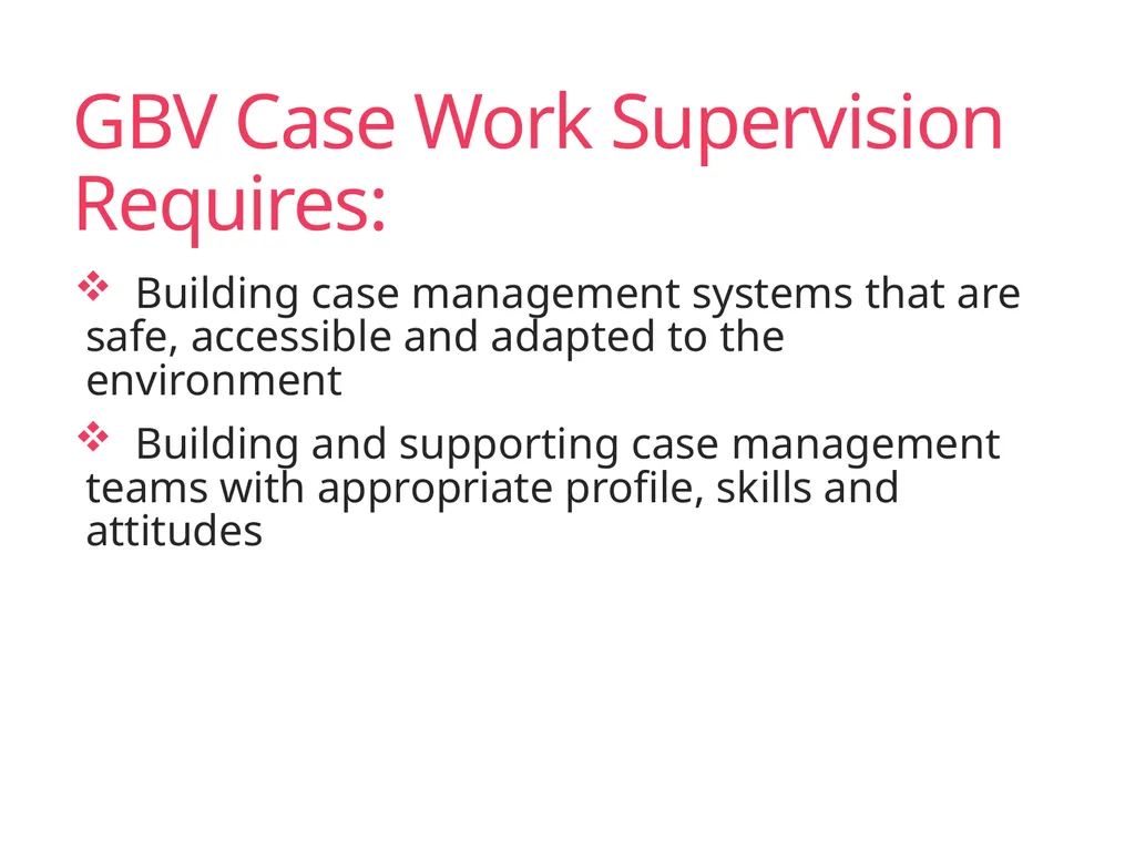 Case Management Managing Gender-Based Violence - slide 69 of 73