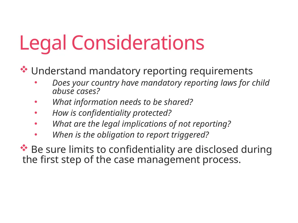 Case Management Managing Gender-Based Violence - slide 46 of 73