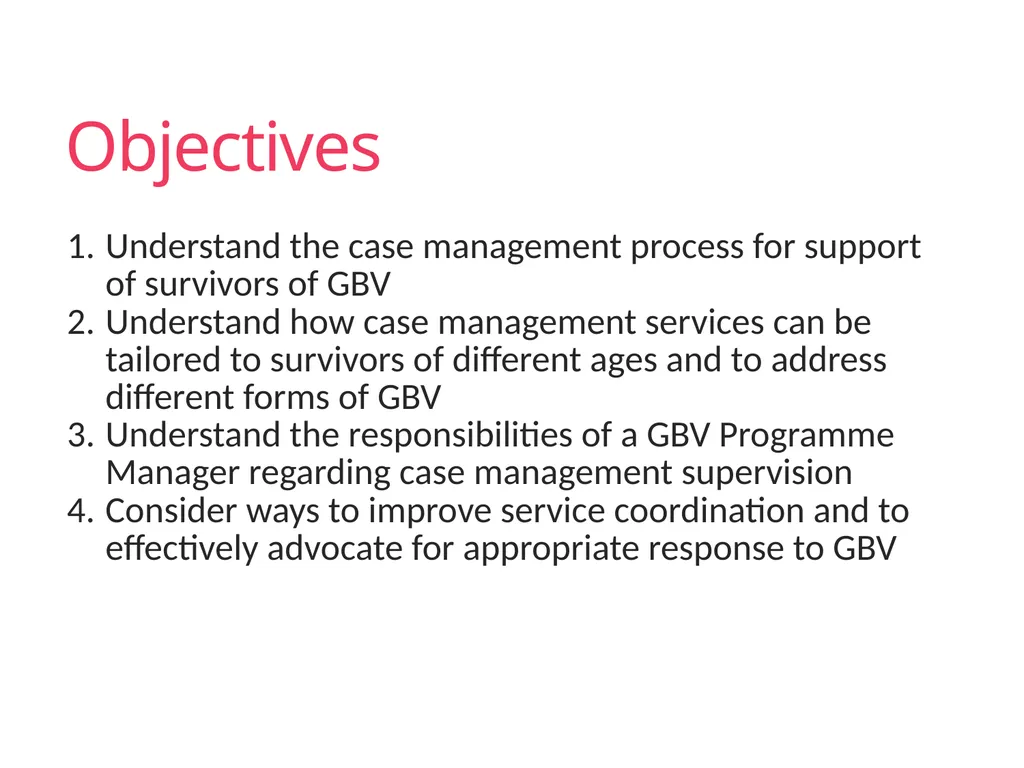 Case Management Managing Gender-Based Violence - slide 2 of 73