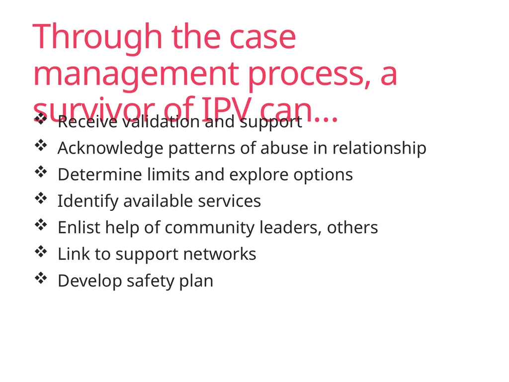 Case Management Managing Gender-Based Violence - slide 28 of 73