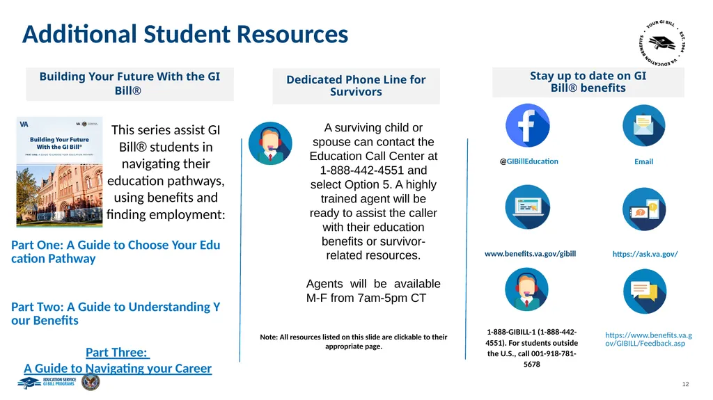 Maximizing Survivors’ and Dependents’ Education - slide 12 of 15