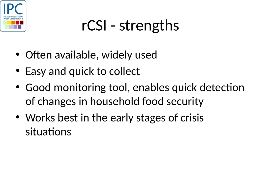 Reduced Coping Strategies Index IPC Global - slide 6 of 9