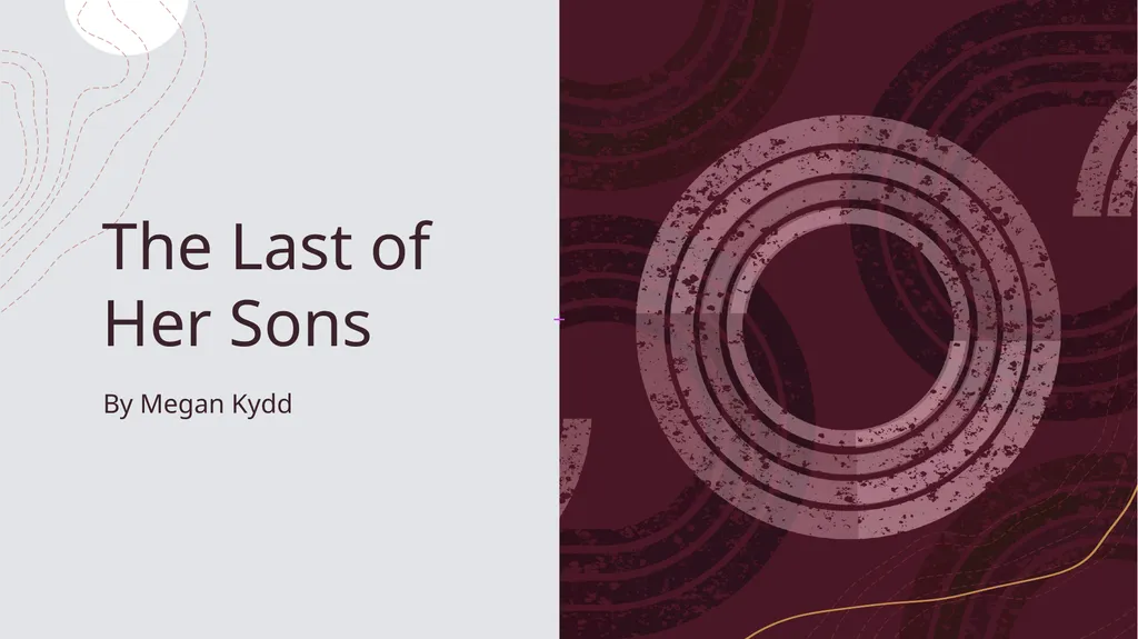 The Last of Her Sons By Megan Kydd Skipper - slide 1 of 9