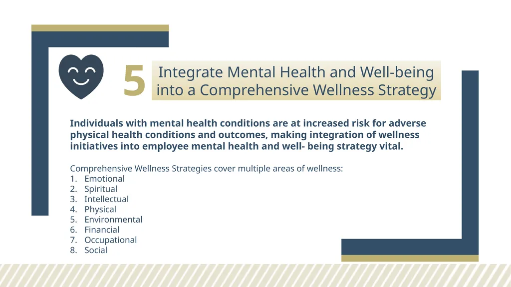 EMPLOYEE MENTAL HEALTH AND WELL-BEING: EMERGING - slide 6 of 9