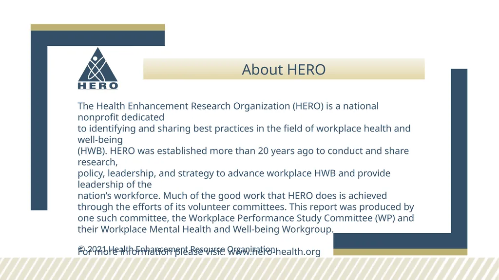 EMPLOYEE MENTAL HEALTH AND WELL-BEING: EMERGING - slide 9 of 9