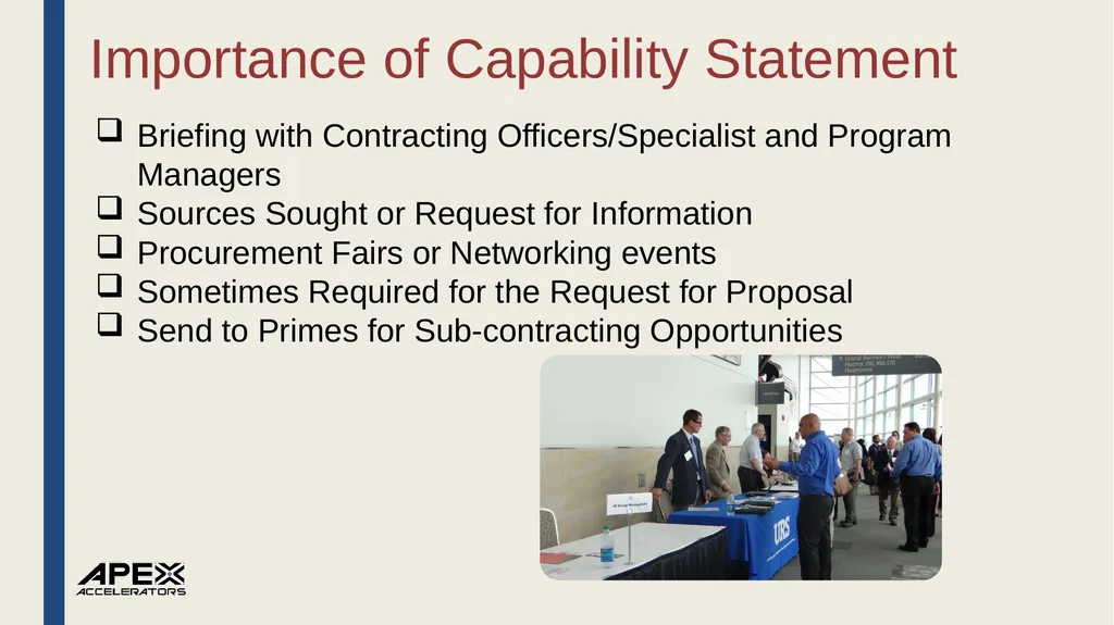 How to Develop an Effective Capabilities Statement - slide 8 of 38