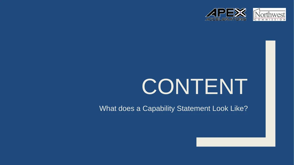 How to Develop an Effective Capabilities Statement - slide 14 of 38